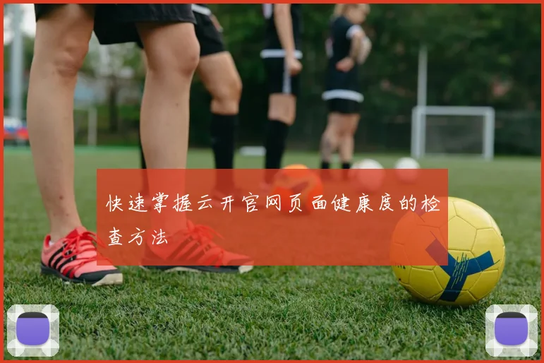 快速掌握云开官网页面健康度的检查方法